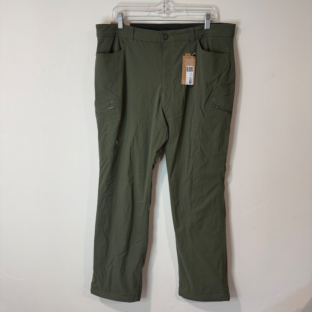 Eddie Bauer Womens Guide Pro Fleece Lined Pants 16 Spruce Green NEW First Ascent